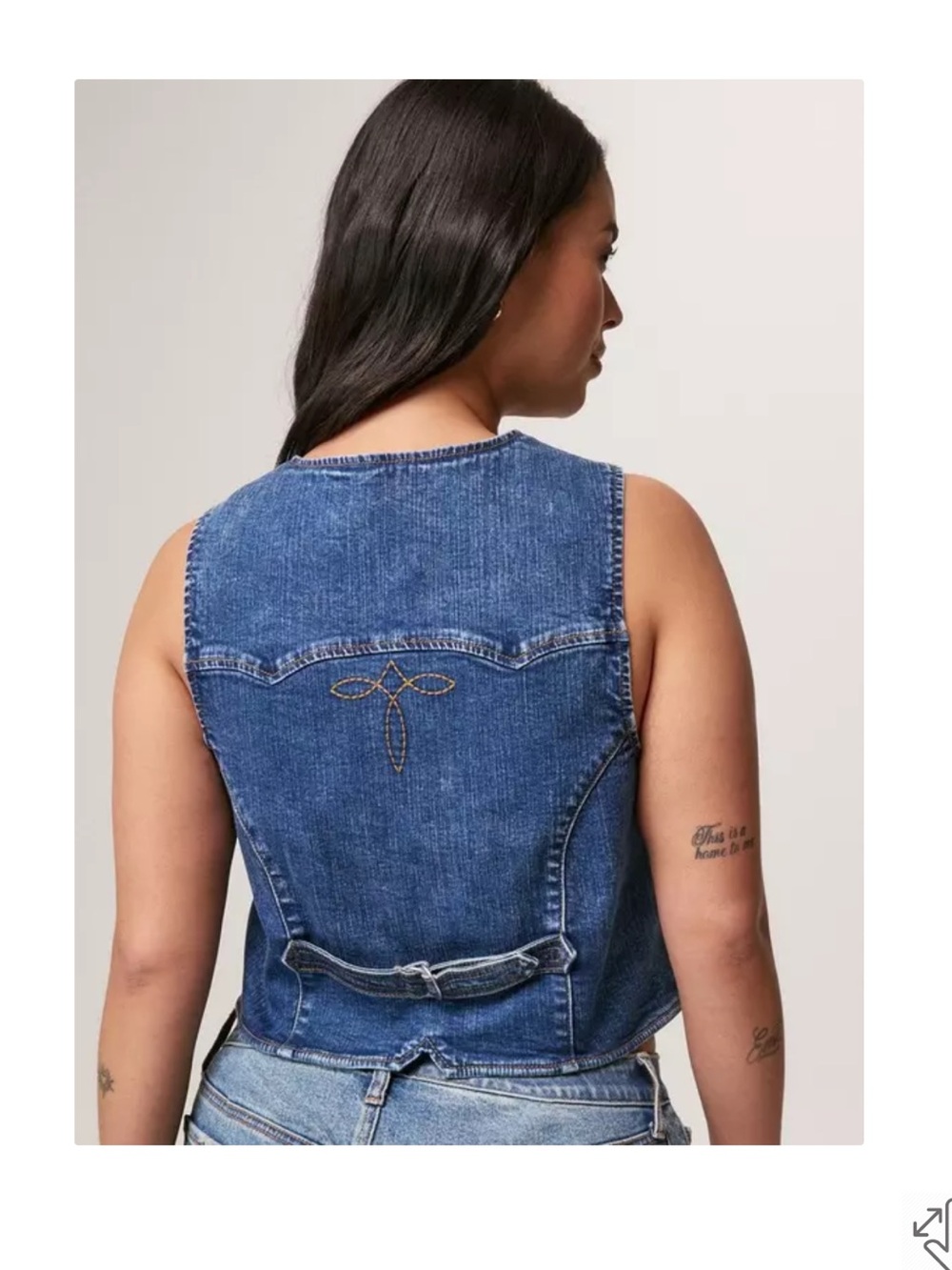 Torrid Women’s Blue Festi Denim Vest